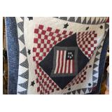 American flag lap quilt