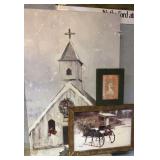 Three Christmas prints