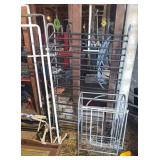Metal shoe racks and closets