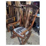 Mahogany pressback rocker