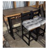 Wooden table and chairs 48x24x36