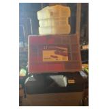Plastic tool box, storage bins