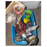 Tote of misc screws, nails, bolts