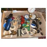 Torches, pipe cutters, gauges, etc.