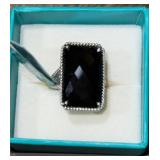 Effy .925 silver ring, onyx stone