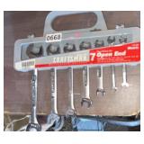 Craftsman 7pc open end wrenches