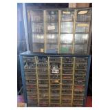 2 hardware drawer organizers & contents