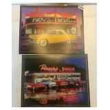 Two metal signs