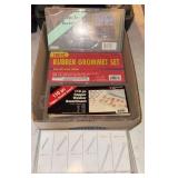 Cotter pins, copper washers, rubber grommets,