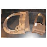 2 sets of antique barn door rollers