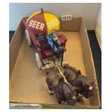 Shultz beer and ale cast iron buggy