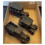 3 cast iron trucks