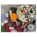 Miscellaneous Christmas, ornaments, candlesticks