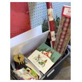 Gift wrap boxes, and holiday linens