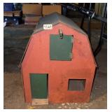 Handmade wooden toy barn