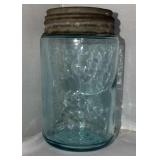 AQUA WHITNEY MASON JAR ZINC LID PINT