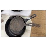 WAGNER WARE SIDNEY CAST IRON SKILLETS 5" & 7"