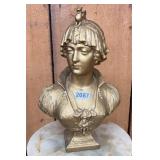 PAINTED METAL BUST REPLICA -BIANCA CAPPELLO