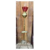 ANTIQUE VICTORIAN ADJUSTABLE BRASS PIANO LAMP