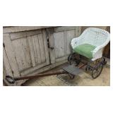 WICKER CHILDS BUGGY