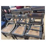 6 EARLY HITCHCOCK CHAIRS - IN NEED OF REPAIR
