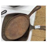 8.5" SQUARE SKILLET MADE IN USA, 9" OVAL SKILLET