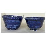 STAFFORDSHIRE 2 HANDLELESS CUPS
