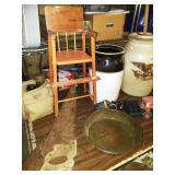 mining pan,doll high chair