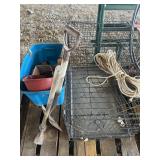 Pallet Lot: All items on pallet including shovel,