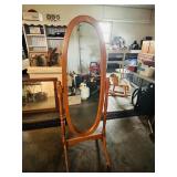 Oval Standing Tilting Mirror