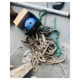 Group lot including Horse Twitch, Leads, Halters,