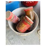 Bucket of Assorted Nuts, Bolts, Wire, Etc
