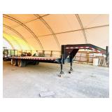 Dove-Tail Gooseneck dual-axle trailer