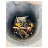 Bucket of assorted tools