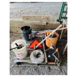 Pallet Lot: includes Rope, Rolled Tape, Tools,