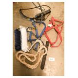 Group lot of halters & lead ropes