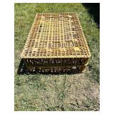 Plastic chicken transport coop