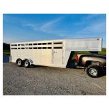 4 - Star 20 Ft Aluminum Gooseneck Cattle Trailer