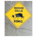 Border Collie Crossing Sign