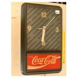 Vintage Plastic Coca Cola Clock