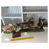Group lot: Buffalo, Pair of Western Bookends,