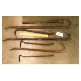 Group lot of pry bars