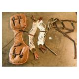 Group lot of horse tack