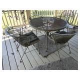 Wrought Iron Patio Table & Chairs