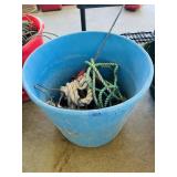 Bucket of Horse Tack