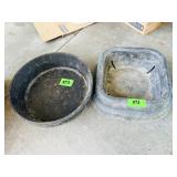 (3) Feed Buckets & (1) Salt Bucket