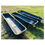 (3) 10 Ft Feed Bunks