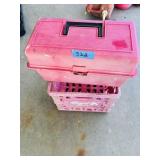 Plastic Crate & Plastic tool / tackle box