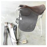 17 inch English Saddle w/ accessories