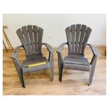 (2) Plastic Adirondack Chairs